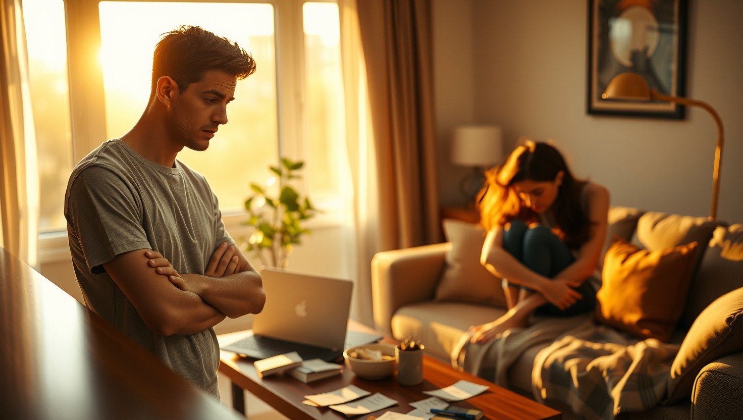 Is it wrong to ask my partner to pay rent or move out during tough times?