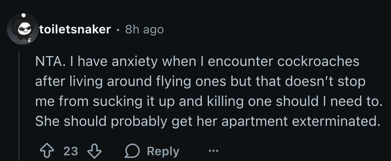 Suck it up and kill it—that's the way to go whether we like it or not.