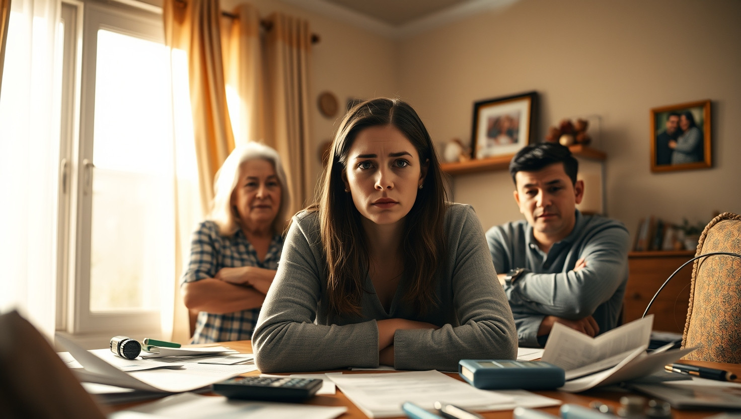 Refusing to Contribute to Family Budget Amid Financial Struggles