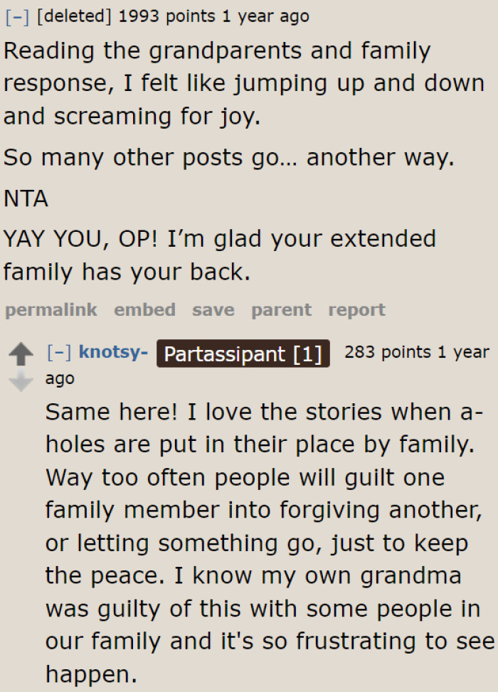 It makes you glad to hear that there are extended families who are kinder than nuclear families.