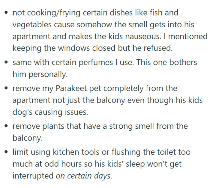 He gave OP a list of things to consider.