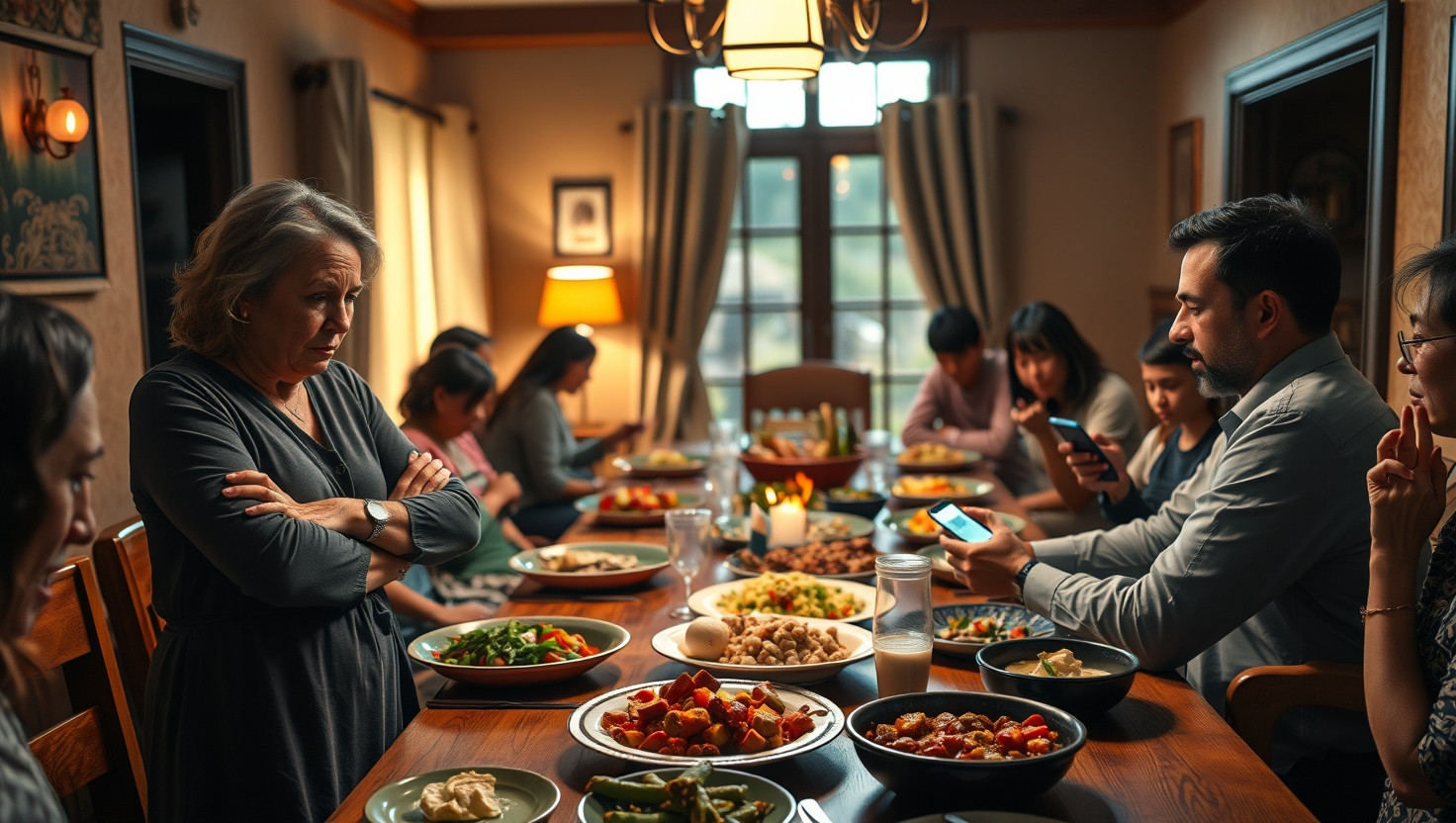 Family Dinner Drama: AITA for Enforcing No-Phone Rule and Sparking Argument?