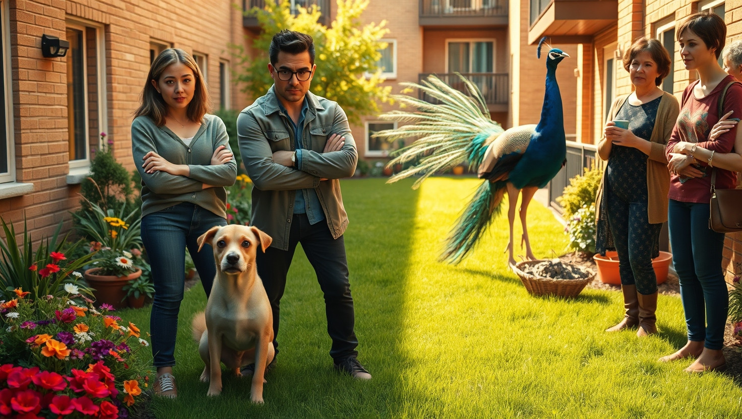 Dealing with Neighbors Emotional Support Peacock in Pet-Friendly Apartment