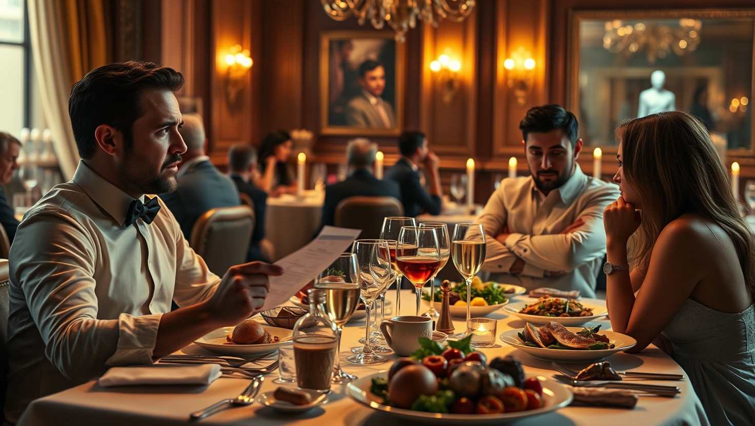 Friends Extravagant Dinner Order Leaves Group Splitting Bill Unevenly