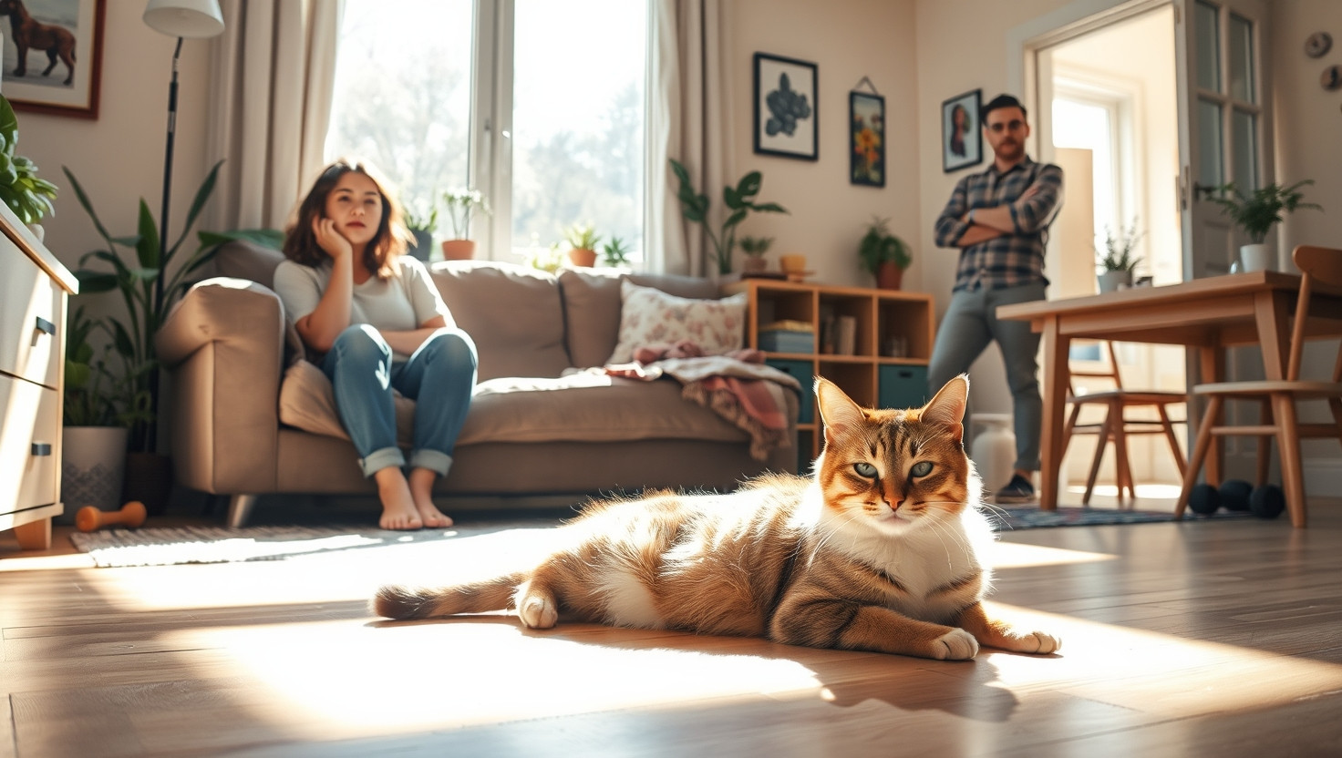 Should I build a separate room for my cat? Roommate thinks its unfair