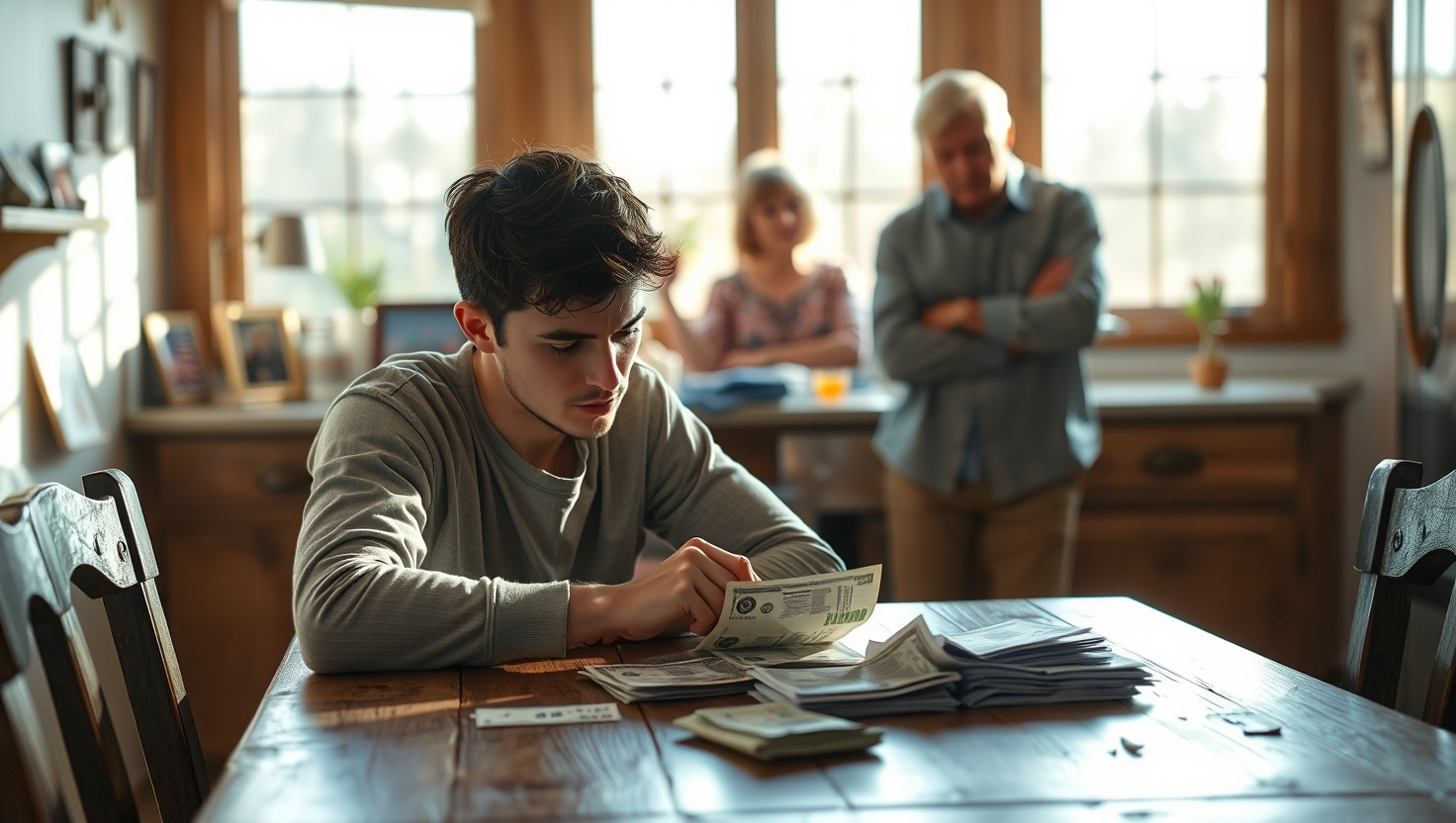 Struggling Adult Son Grapples with Parents Financial Demands: AITA?