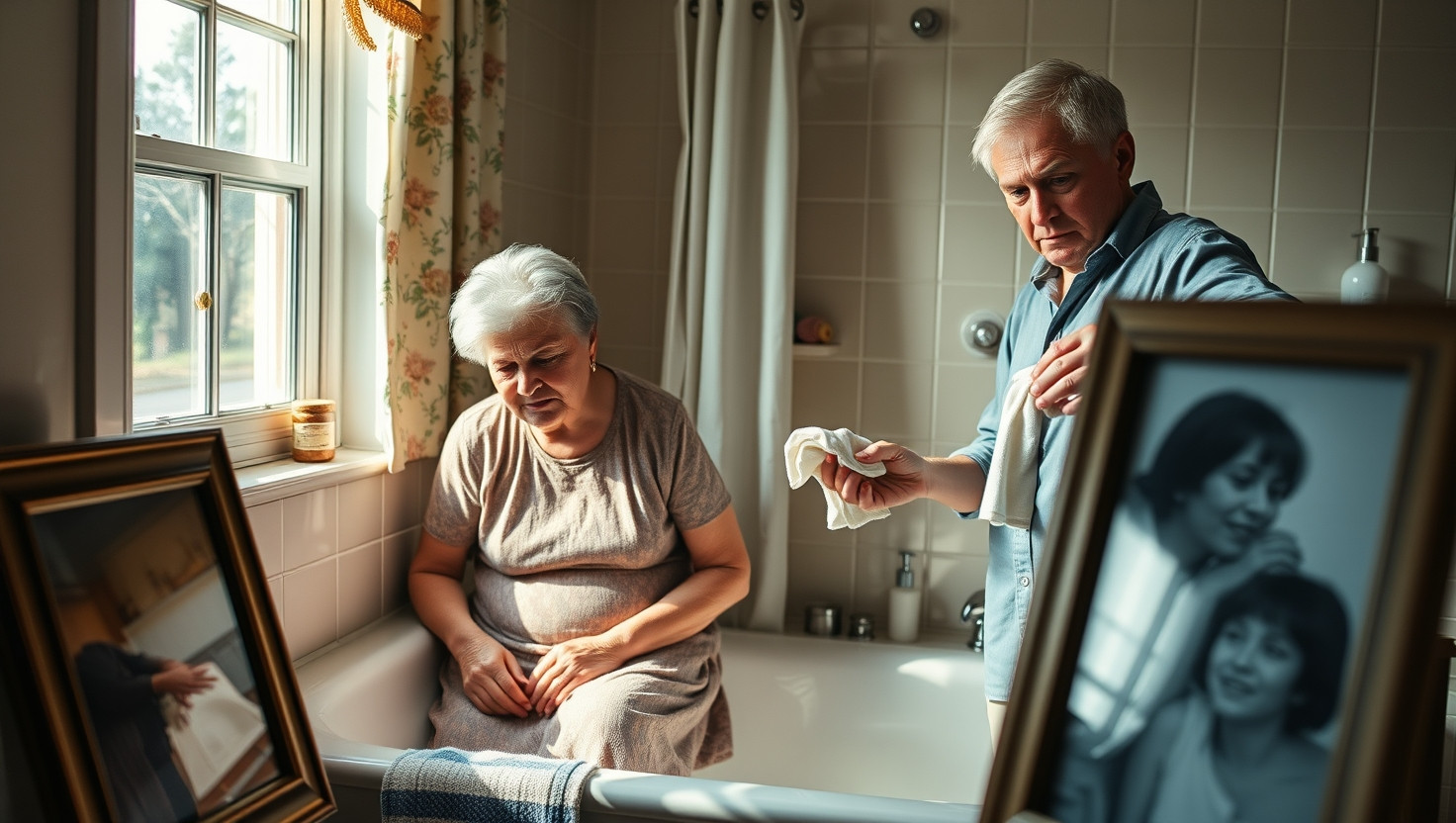 Struggling Son: Is Refusing to Help Elderly Mother Bathe Against Wishes Justified?