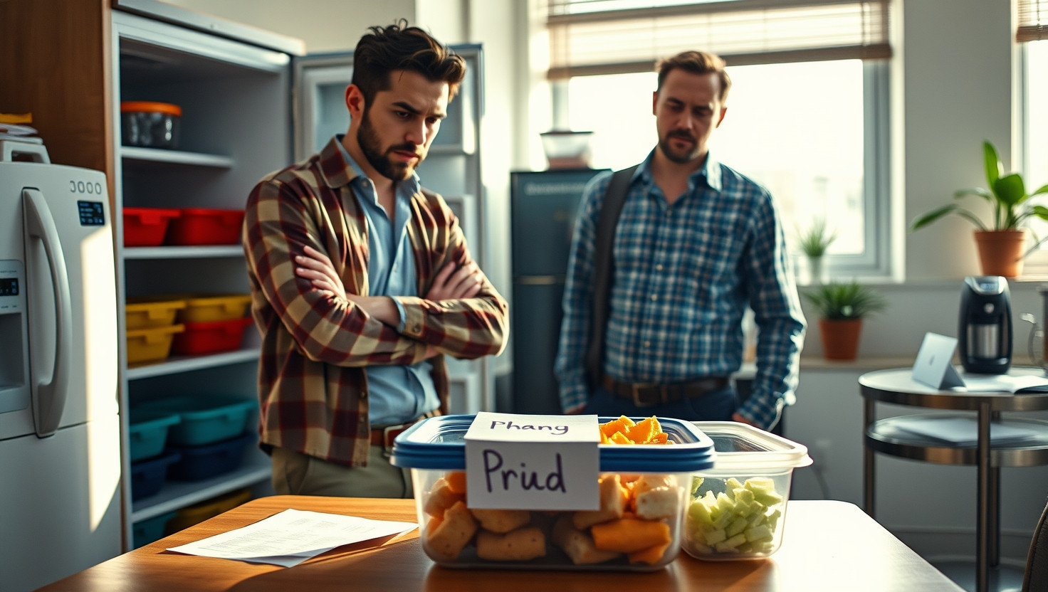 Coworker Caught Stealing My Office Lunches - AITA for Calling Him Out?