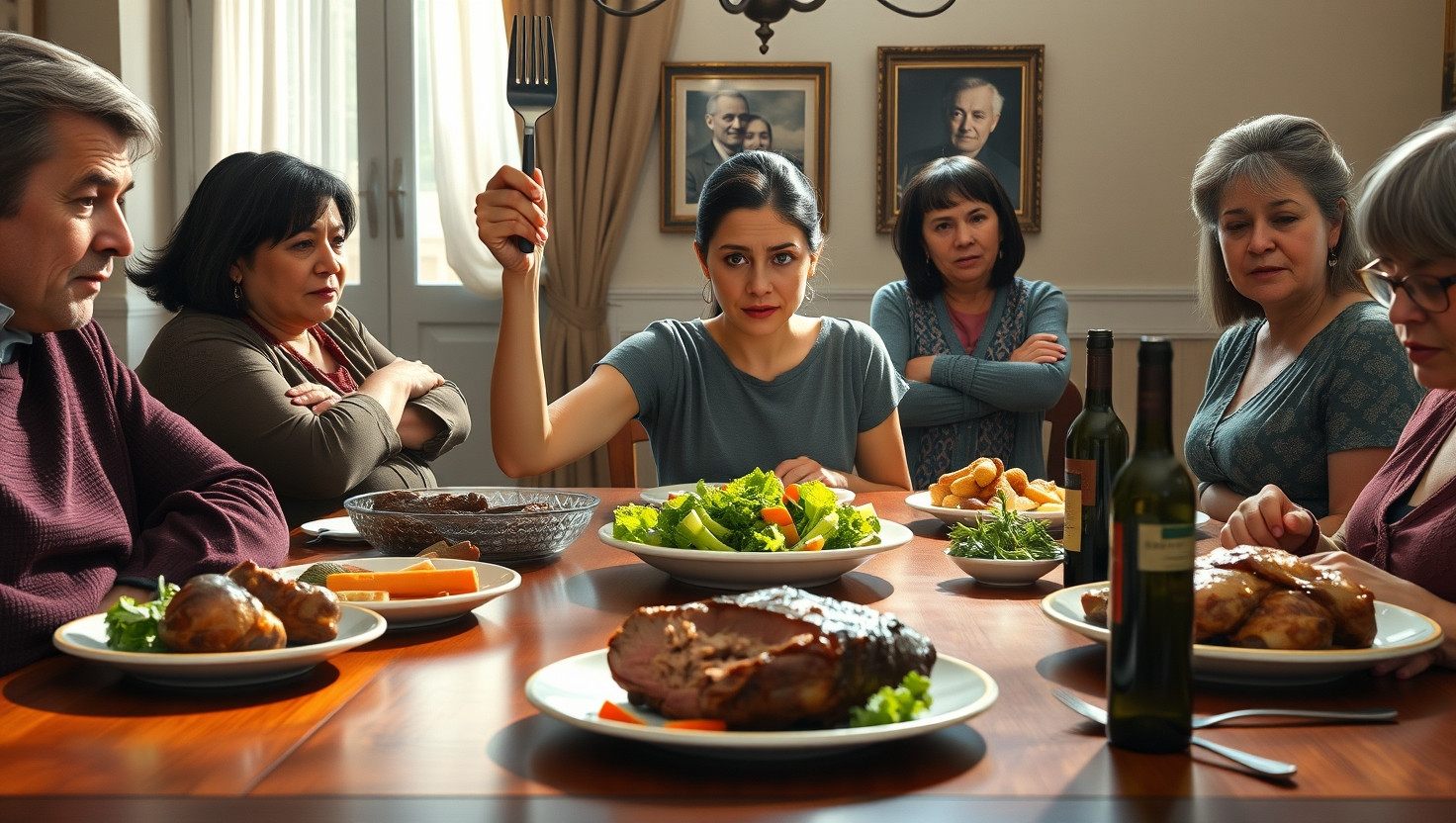Family Chaos Erupts Over Vegan Announcement at Sunday Dinner