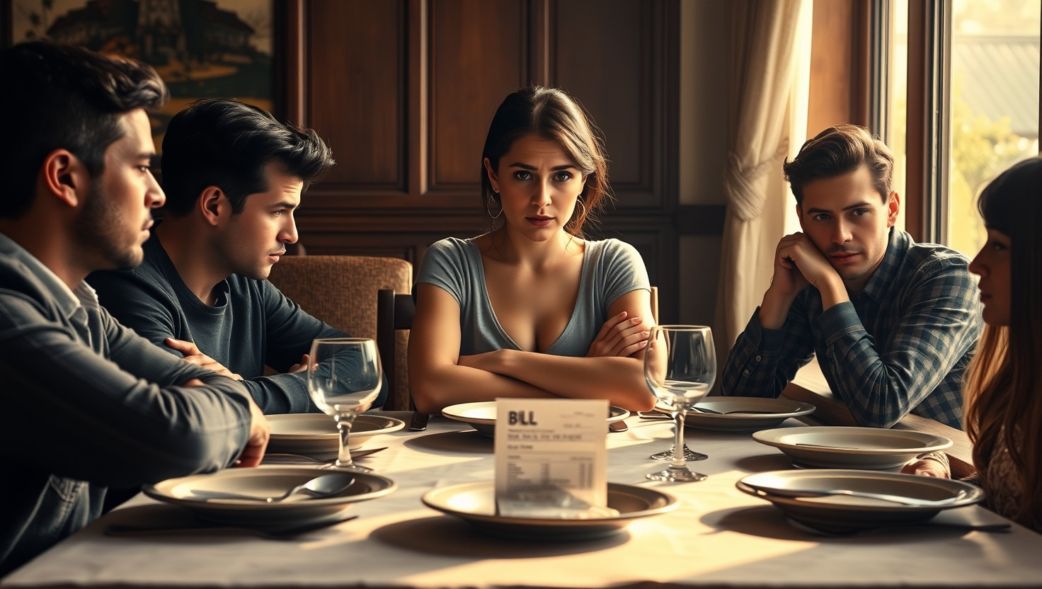 Is It Fair to Split the Dinner Bill Evenly When Some Only Had Drinks?