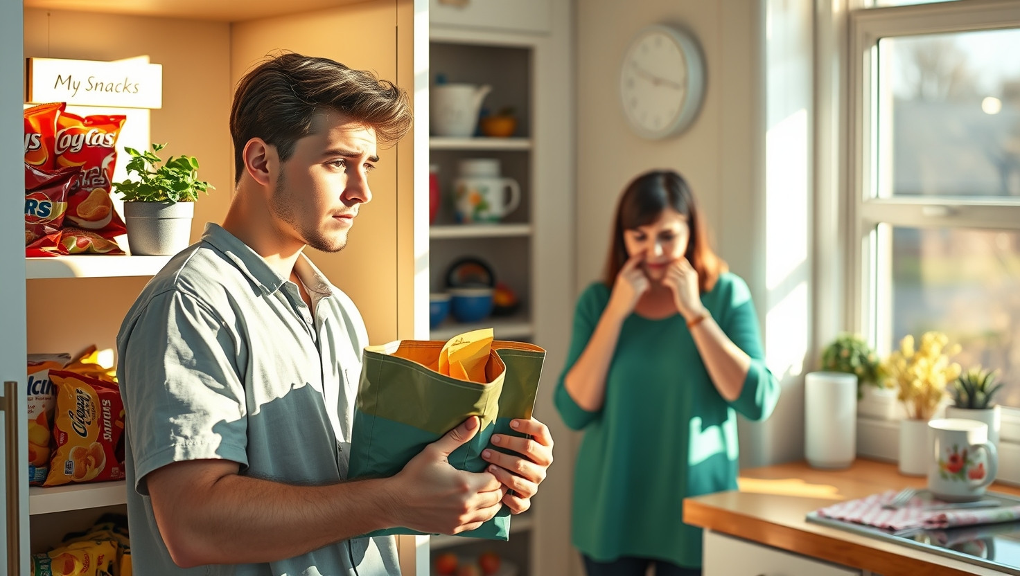 Roommates Partner Keeps Eating My Snacks Without Asking - AITA for Setting Boundaries?