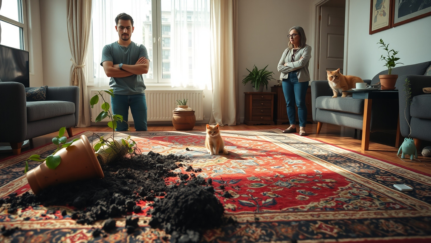 Neighbors Cat Destroys Rug: Who Should Pay for Pet-Sitting Mishap?