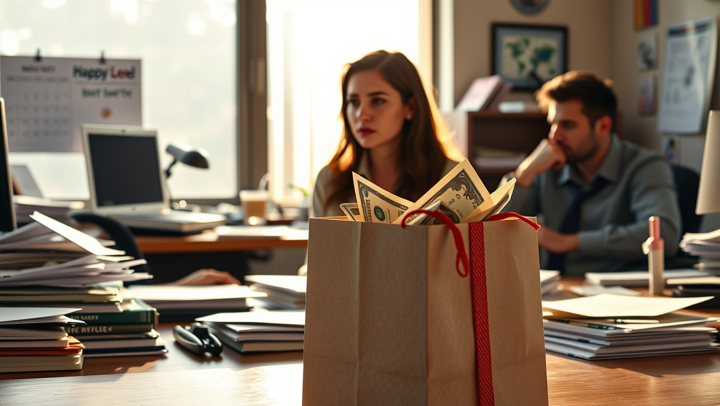 Office Drama: AITA for Declining to Lend Money After Awkward Gift Mishap?