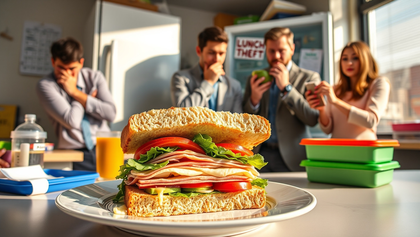 Work Lunch Theft Drama: AITA for Standing Up Against Sandwich Thief at Work?