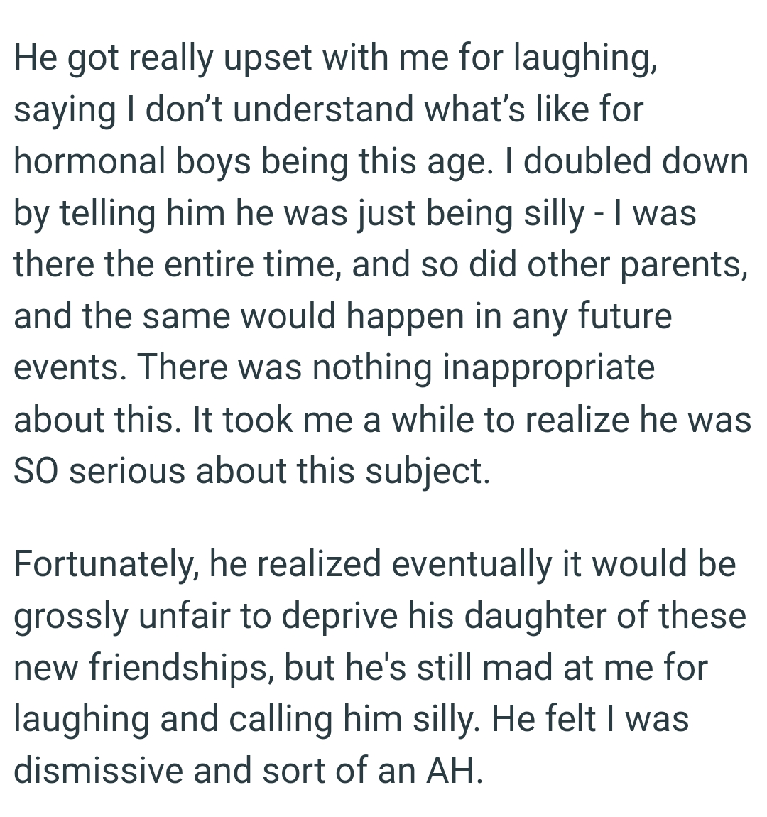 It took OP a while to realize her husband was so serious about this subject