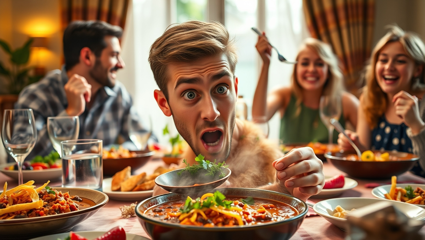 Spicing Up Family Dinner: A Fiery Surprise for Sensitive Palates