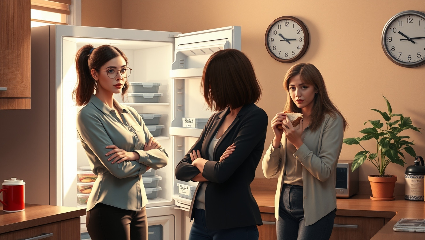 Coworker Caught Red-Handed Eating Office Lunch: AITA for Confronting Her?