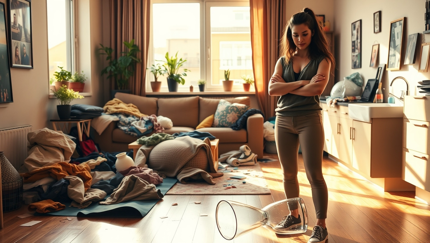 Confronting Messy Roommate: Dealing with Shared Space Invasion