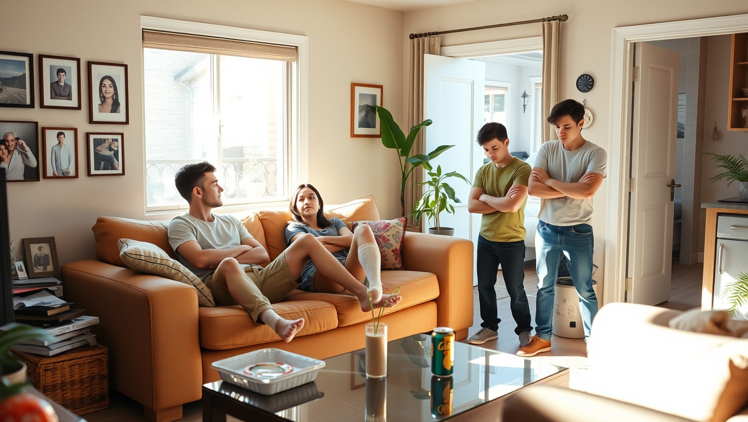 Unfair Rent Dilemma: Splitting Equally with Roommates Frequent Uninvited Guests