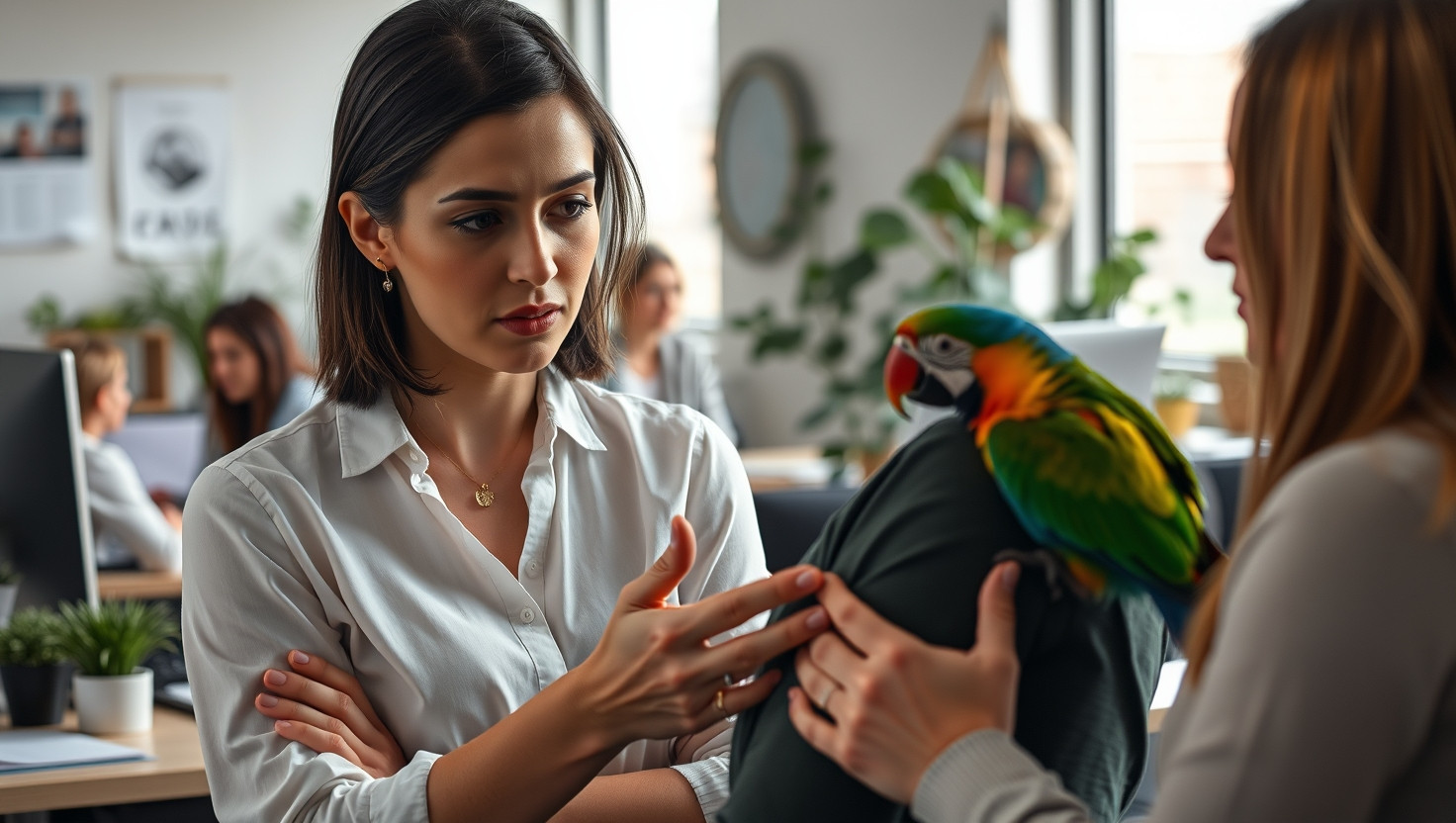 AITA for enforcing office pet policy and refusing coworkers request to bring her parrot to work?