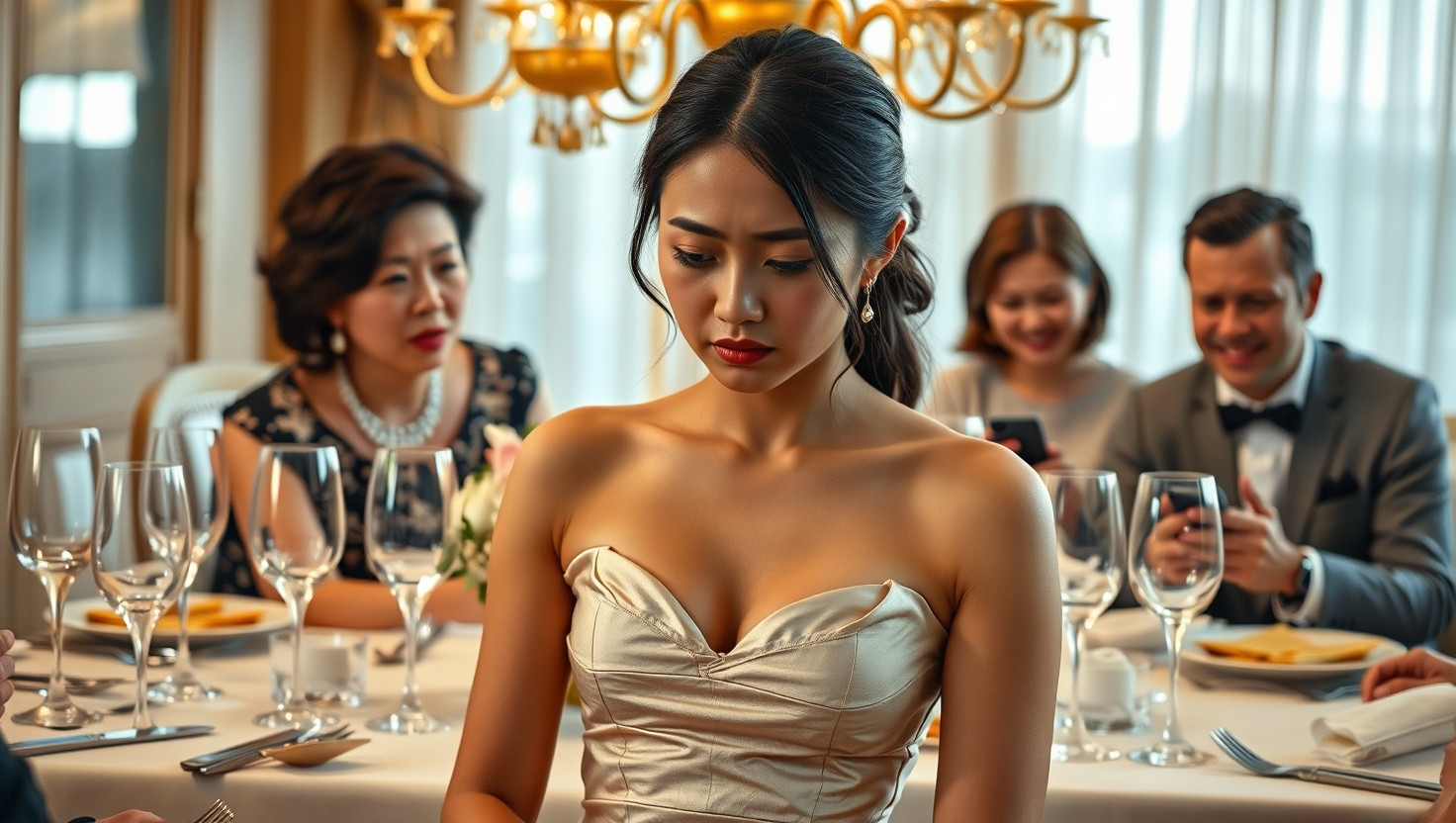 Etiquette Clash: Disagreeing with Moms Dinner Rules at Family Celebration