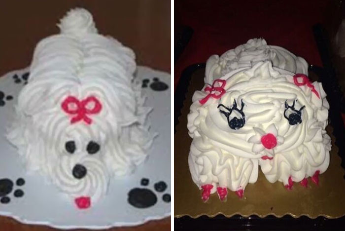 26. Ordered The Cake On The Left, Got The One On The Right