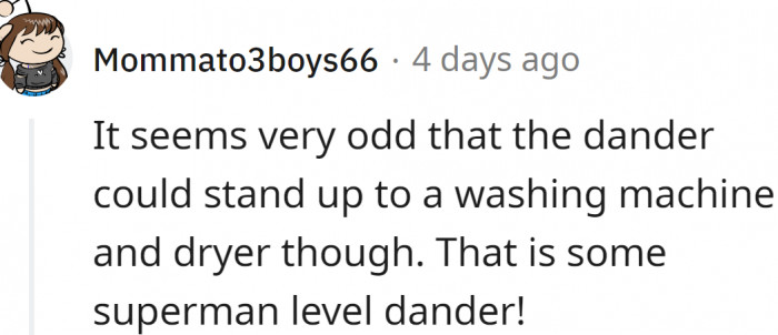 Superman-level dander