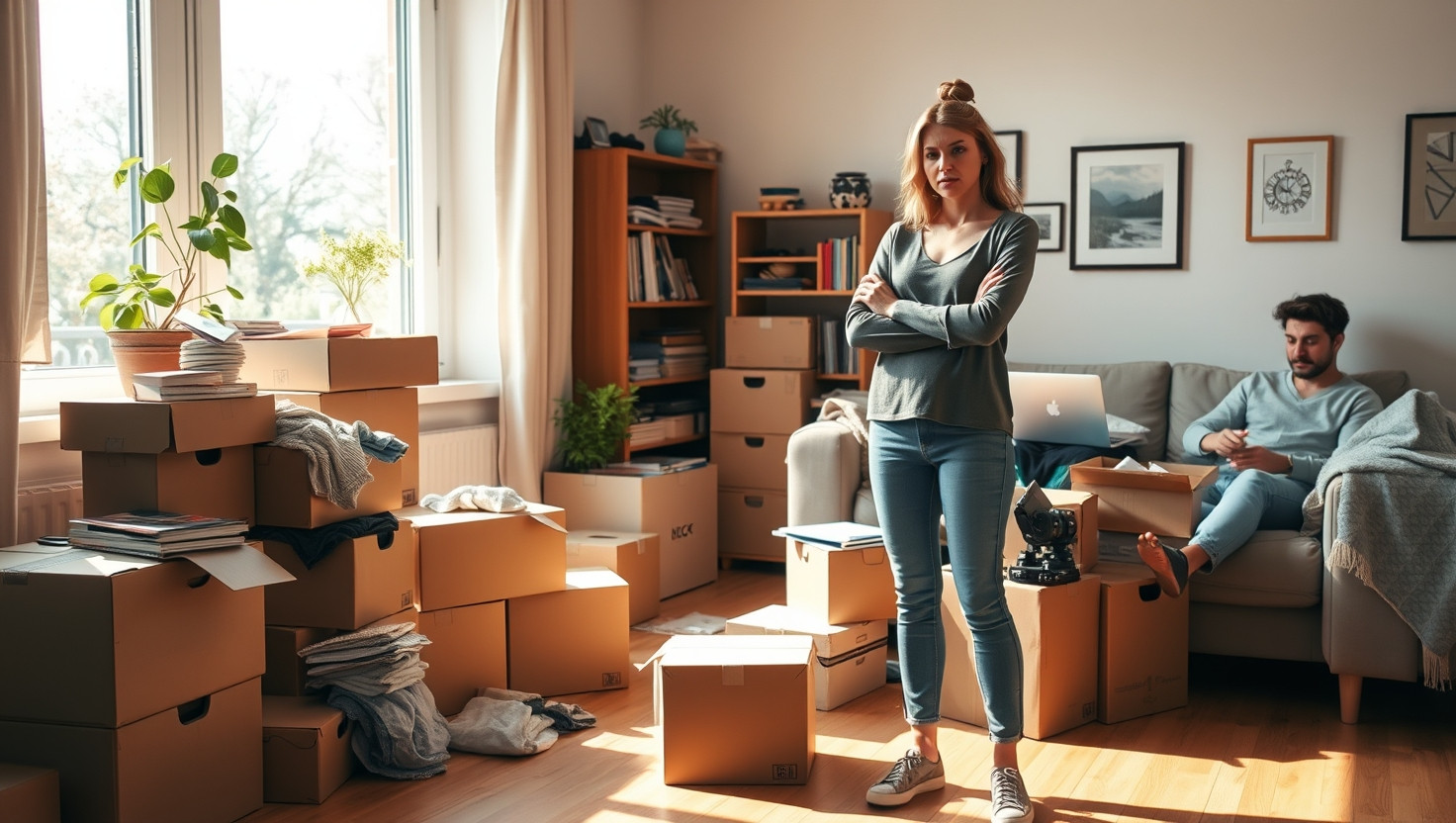 Debating Whether to Unpack Partners Boxes After Moving In - AITA?