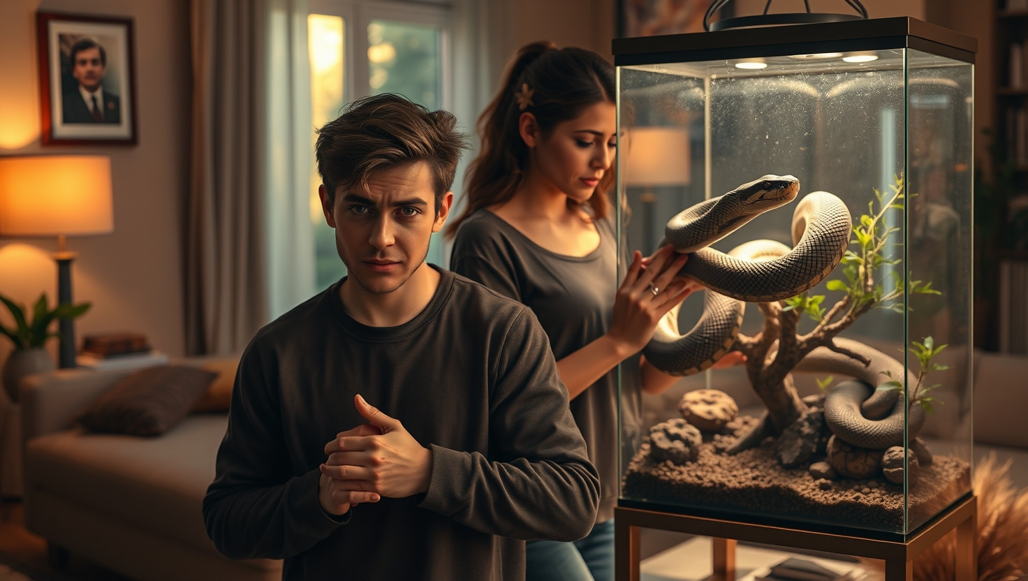 AITA for asking my partner to choose between me and their pet snake in our shared apartment?