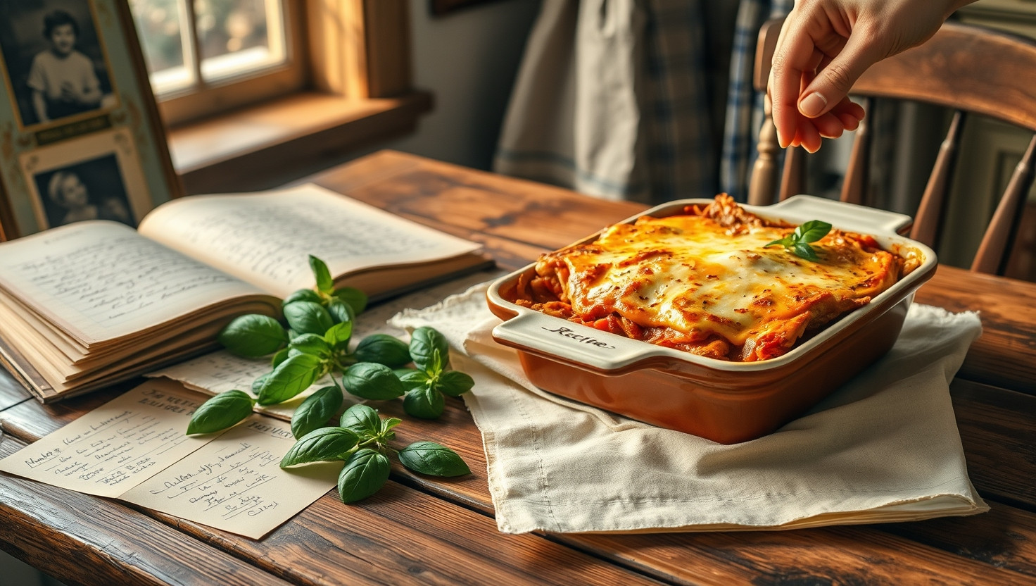 Should I Share Moms Secret Lasagna Recipe in Our Family Cookbook?