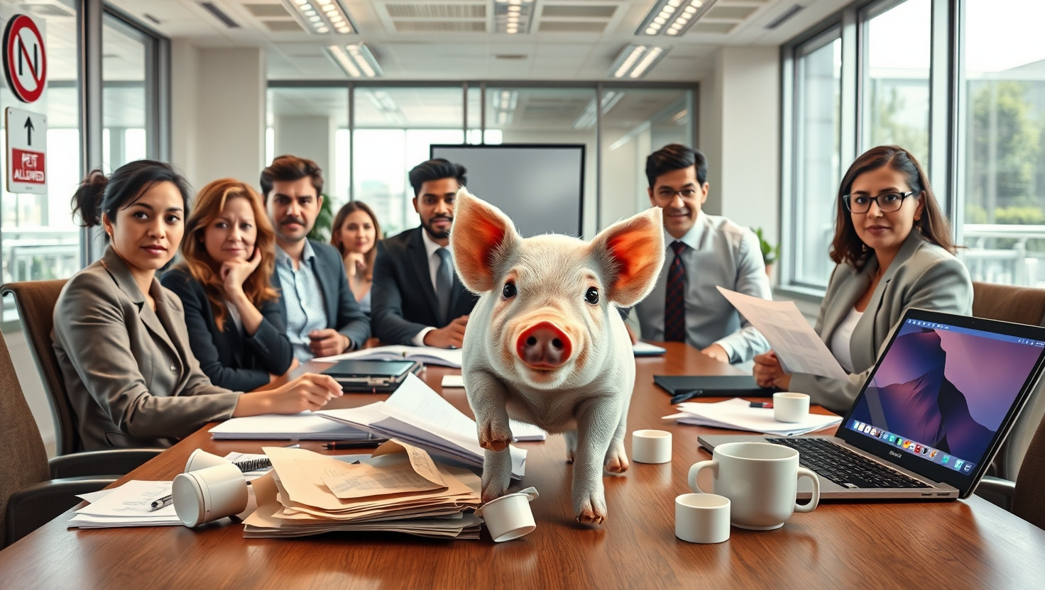 Addressing Workplace Disturbances: Should I Talk to My Boss About their Emotional Support Pig?