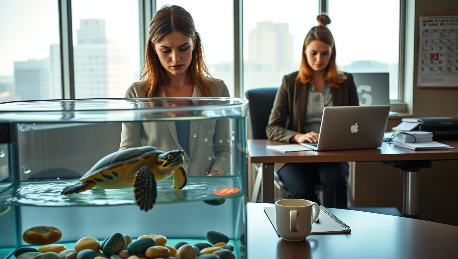 Coworker Brings Noisy Pet Turtle to Office: AITA for Asking Her to Keep It at Home?