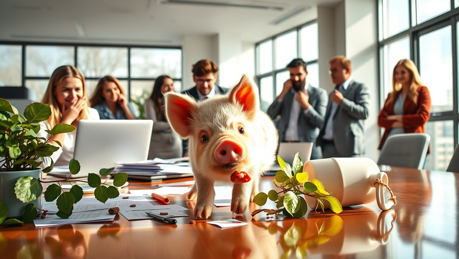 Emotional Support Pig Causes Chaos at Work: AITA for Leaving Bacon at Home?