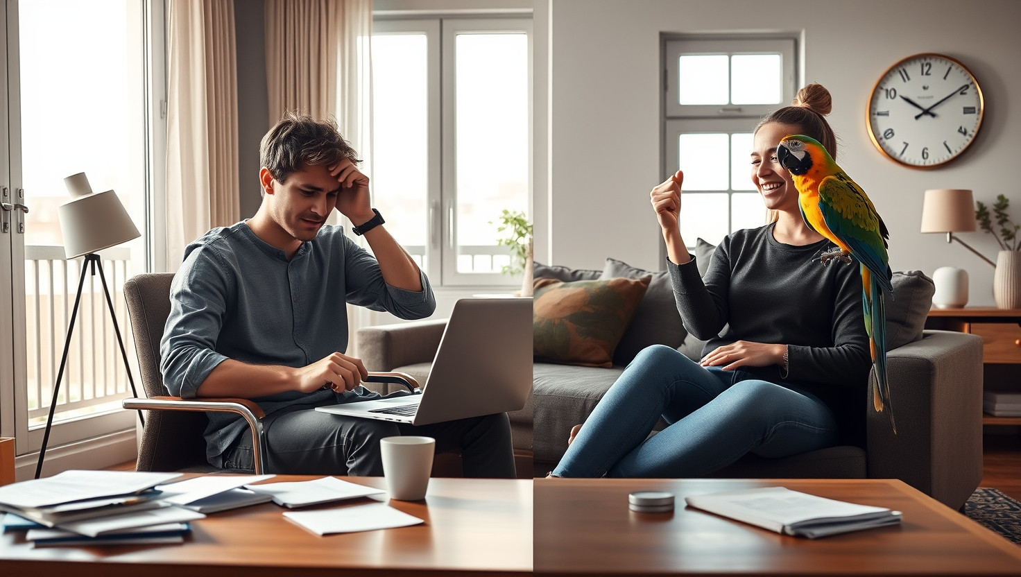 Roommate Wants Equal Rent Split Despite Noisy Pet Issues: AITA?