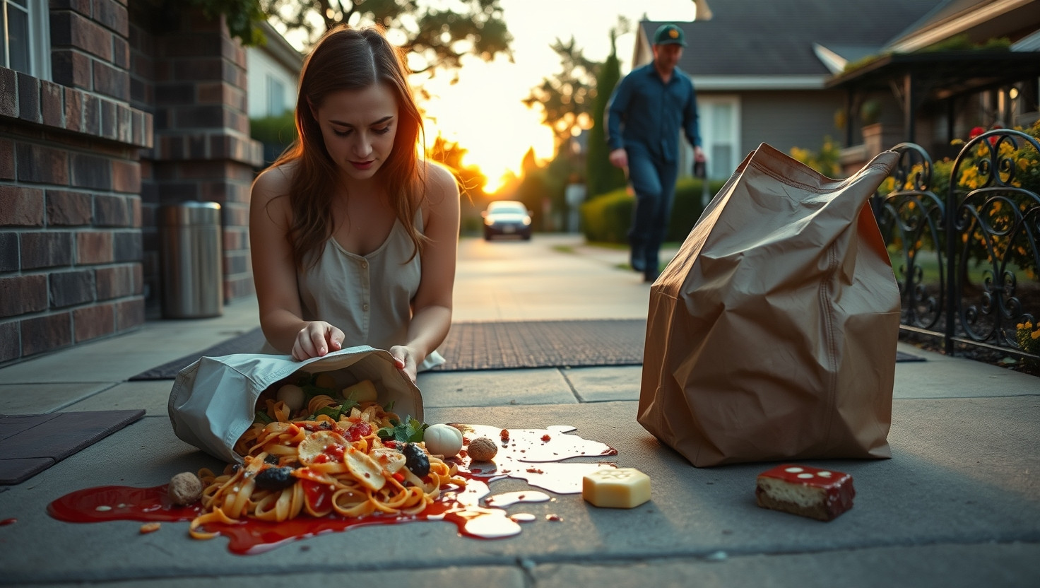 Refusing to Tip Delivery Driver After Spilling Entire Meal: AITA?