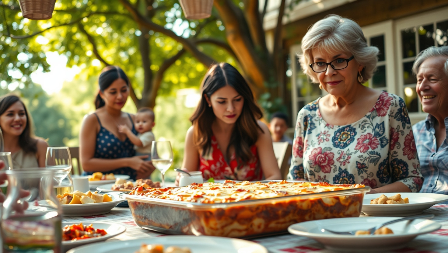 Debating Lasagna: Navigating Family Reunion Food Criticism