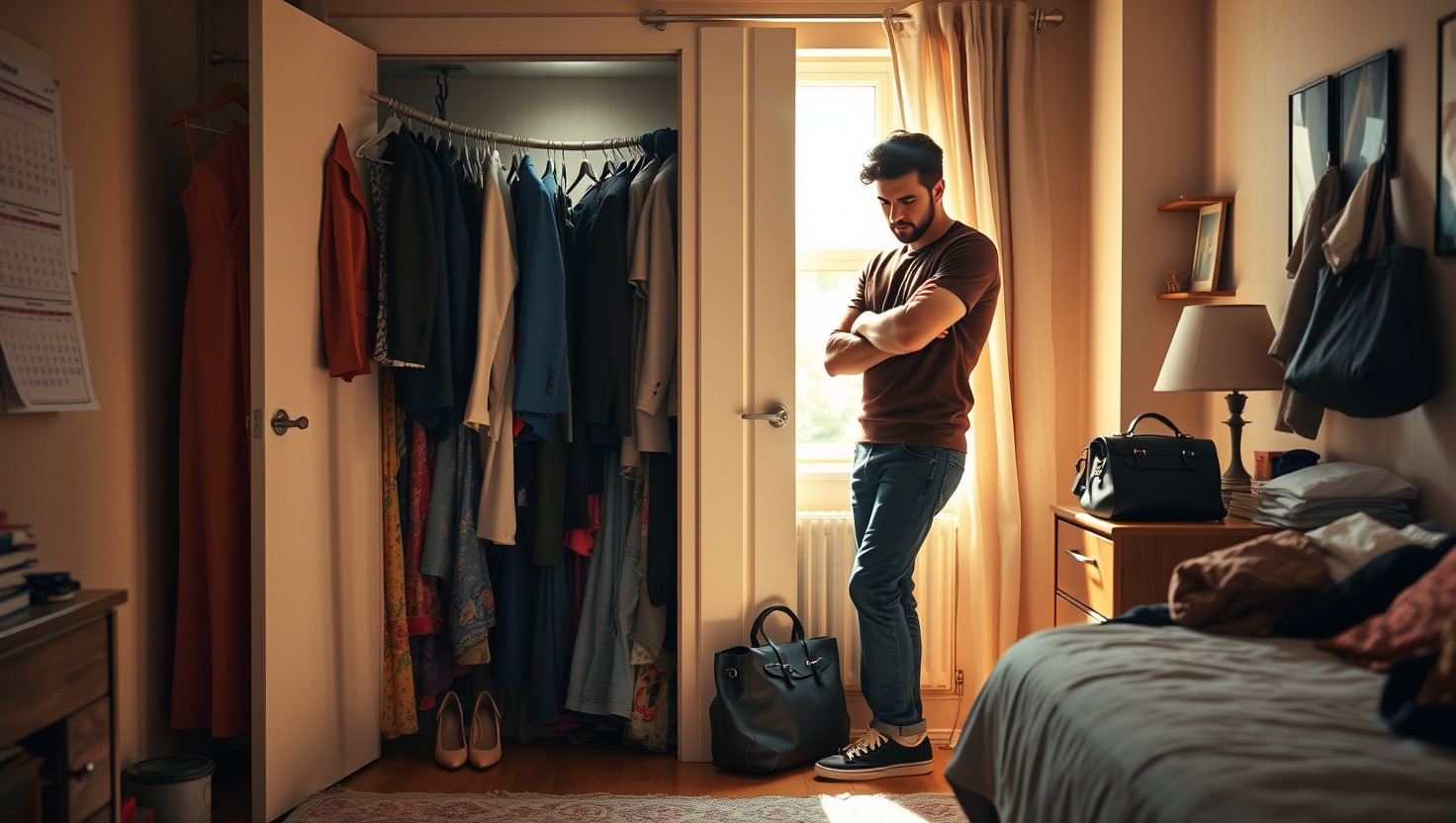Conflict Arises Over Closet Space in Small Apartment - AITA for Refusing to Share with Husband?