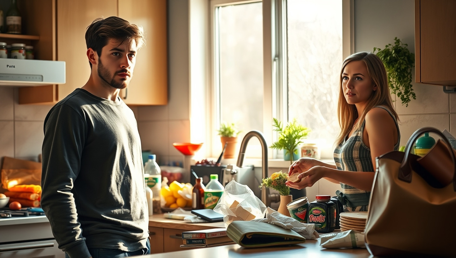 Is it fair to split rent equally with a vegan roommate over grocery costs?