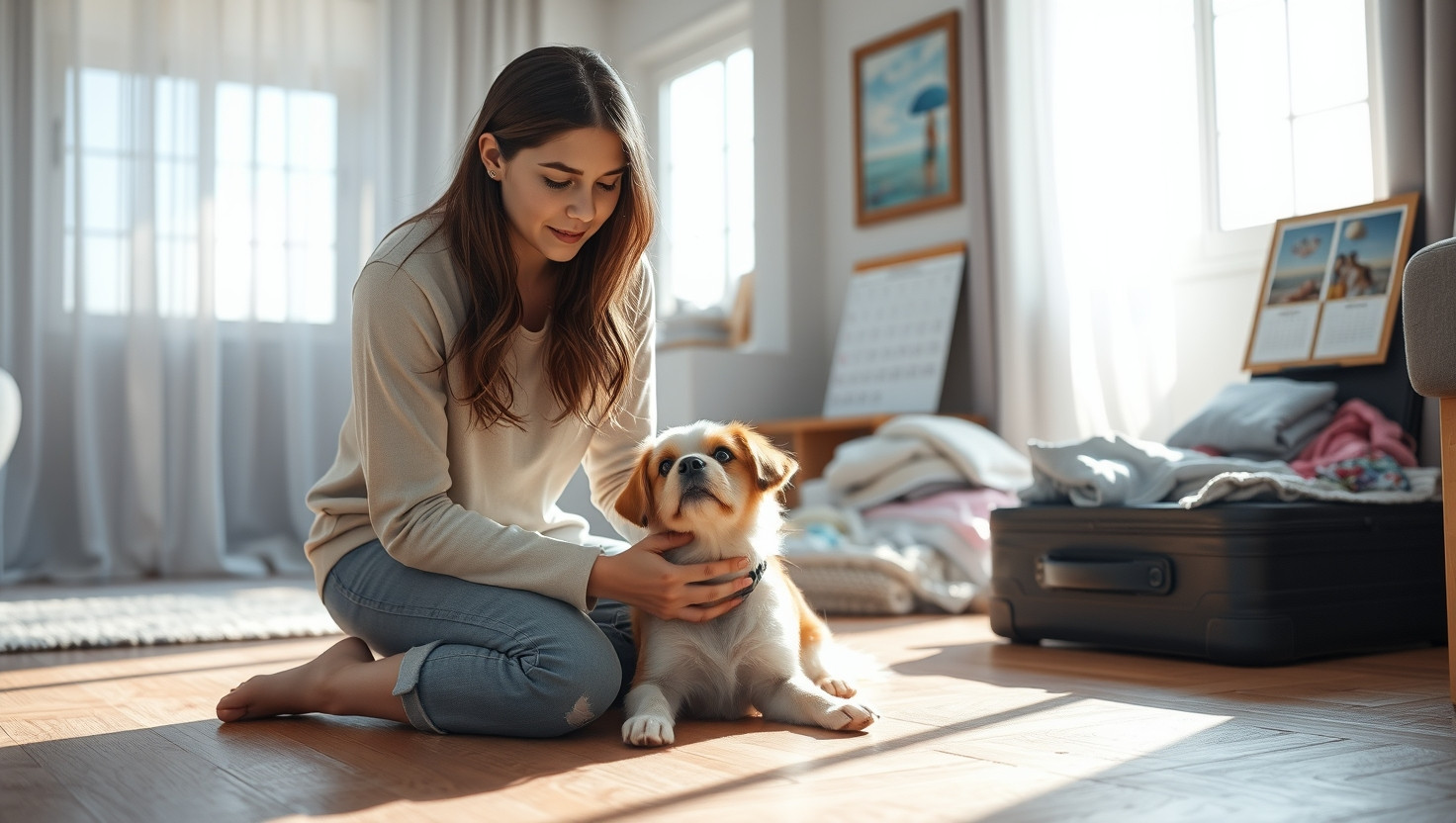Roommates Anxious Dog Left Behind on Vacation: AITA for Prioritizing Comfort?