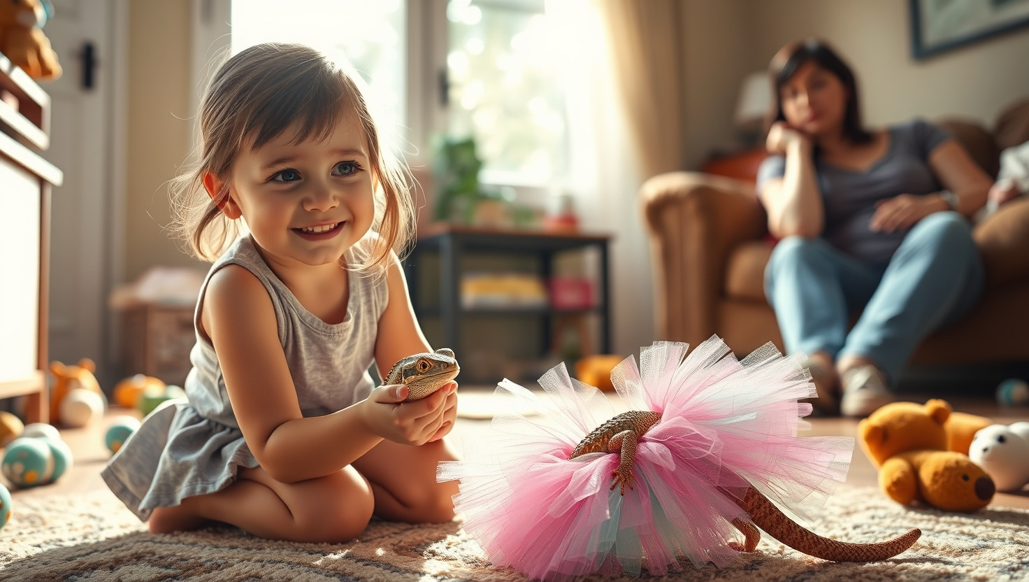 Is It Wrong to Ask My Friend to Stop Letting Her Child Dress Up Their Pet Lizard?
