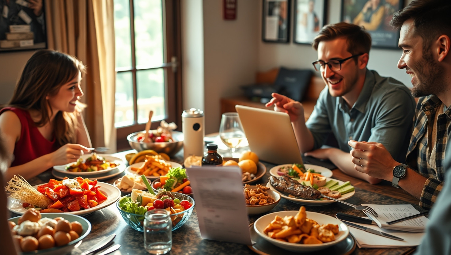 AITA for not splitting food delivery costs equally with friends after ordering expensive items?