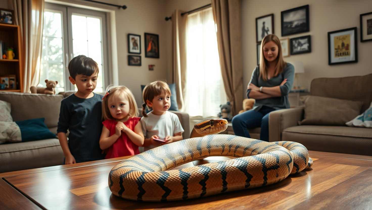 AITA for Refusing to Allow My Sisters Python to Interact with My Kids?