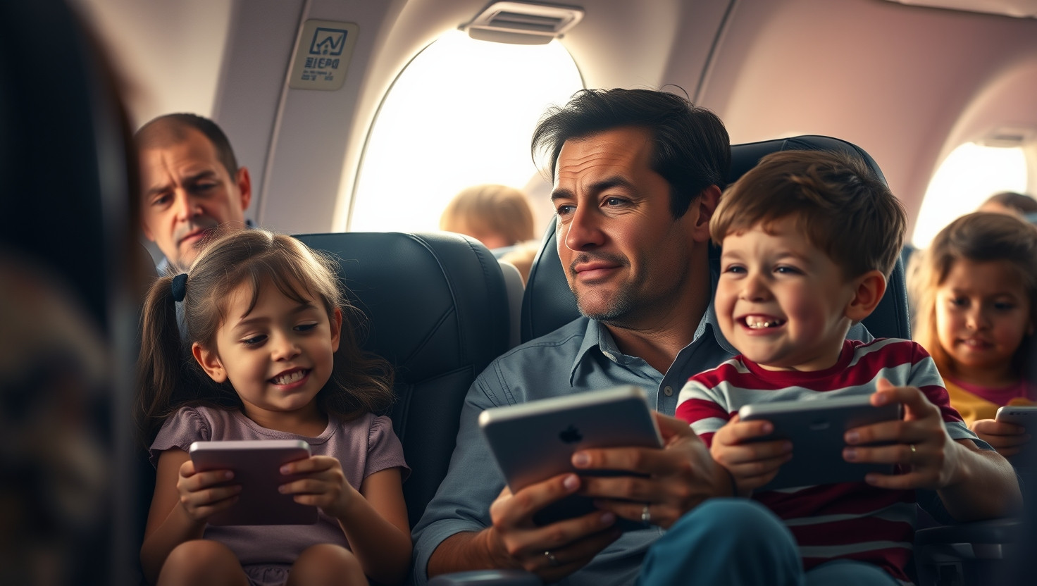 AITA for Allowing My Kids to Play Loud Music on a Flight?