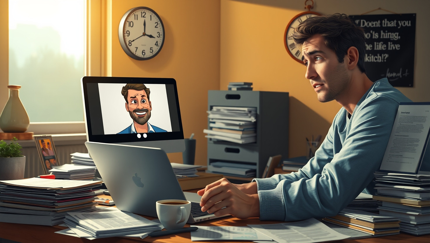 Struggling with Bosss Time-Consuming Video Calls: A Work-From-Home Dilemma