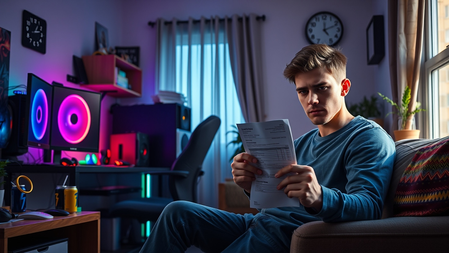 Roommate Refuses to Pay Fair Share of Bills for Excessive Gaming Setup