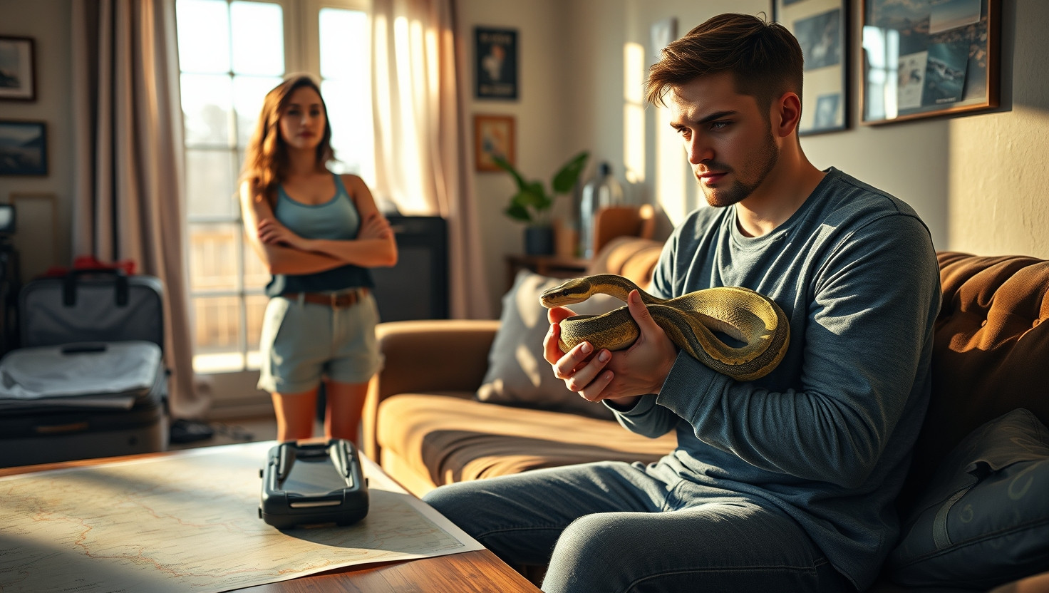 Should I Refuse to Let My Friend Bring Their Aggressive Pet Snake on Our Road Trip?