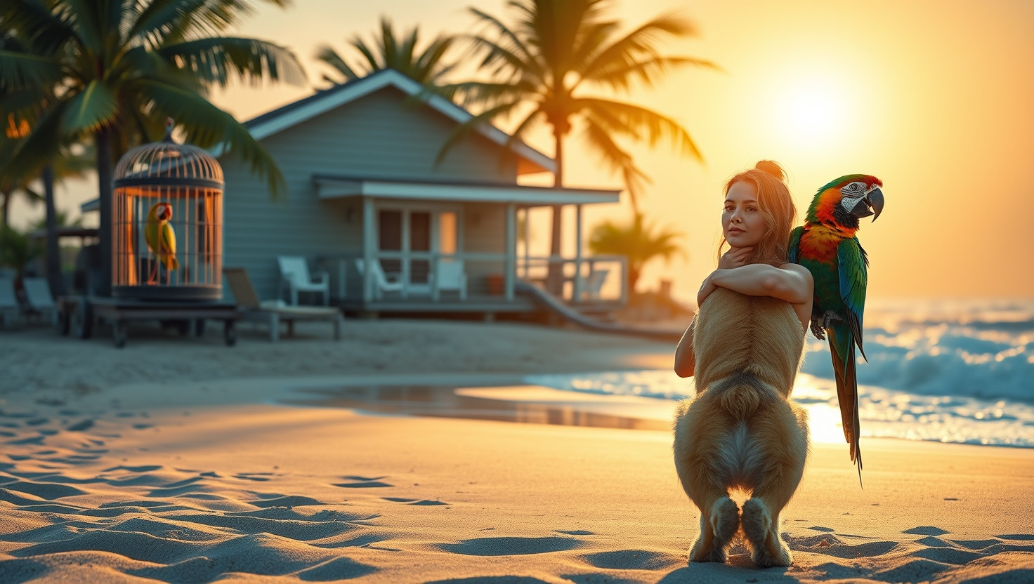 Should I Stop My Friend from Bringing His Aggressive Parrot on Our Beach Vacation?