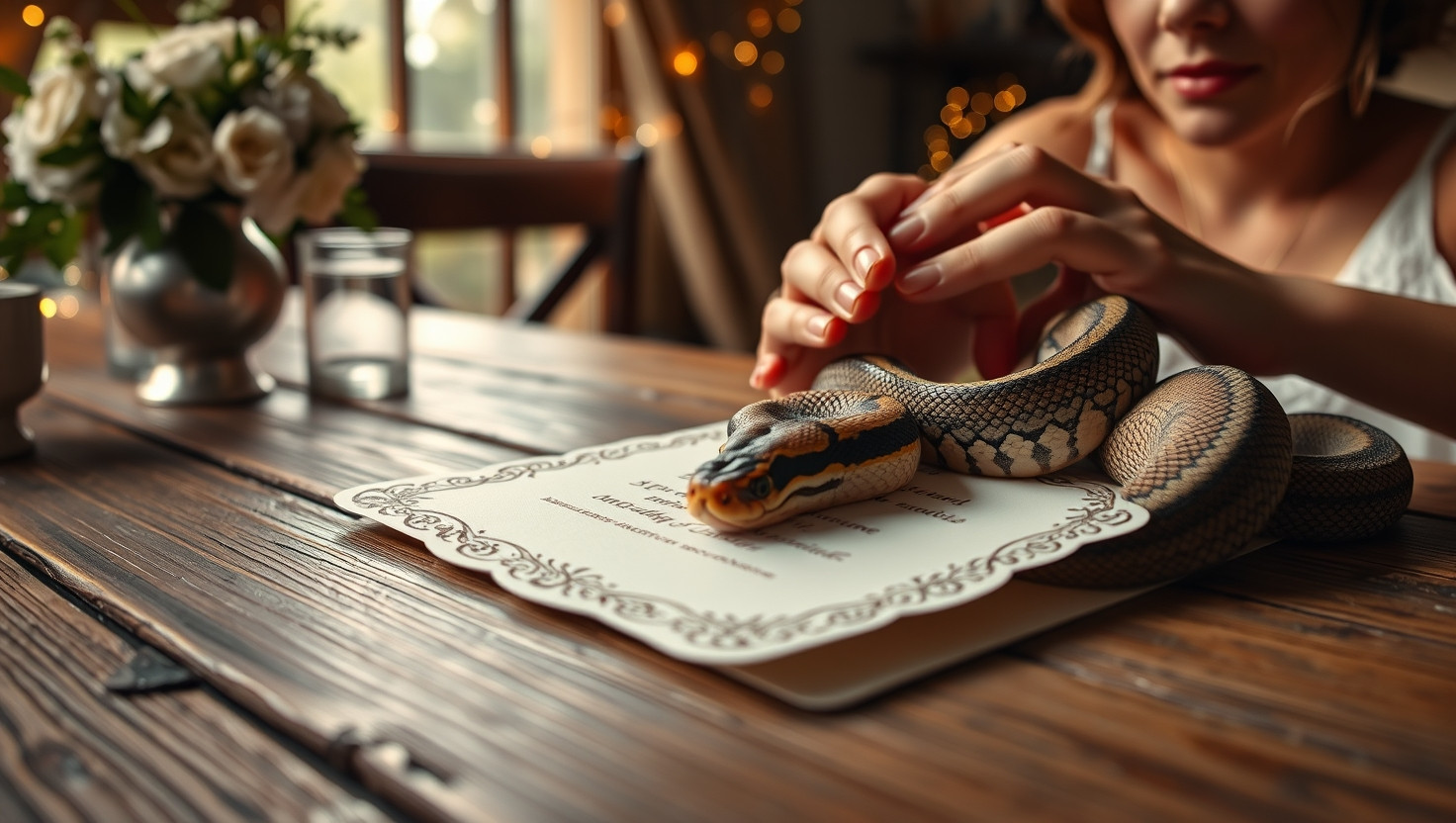 AITA for skipping cousins wedding over pet snake snub?