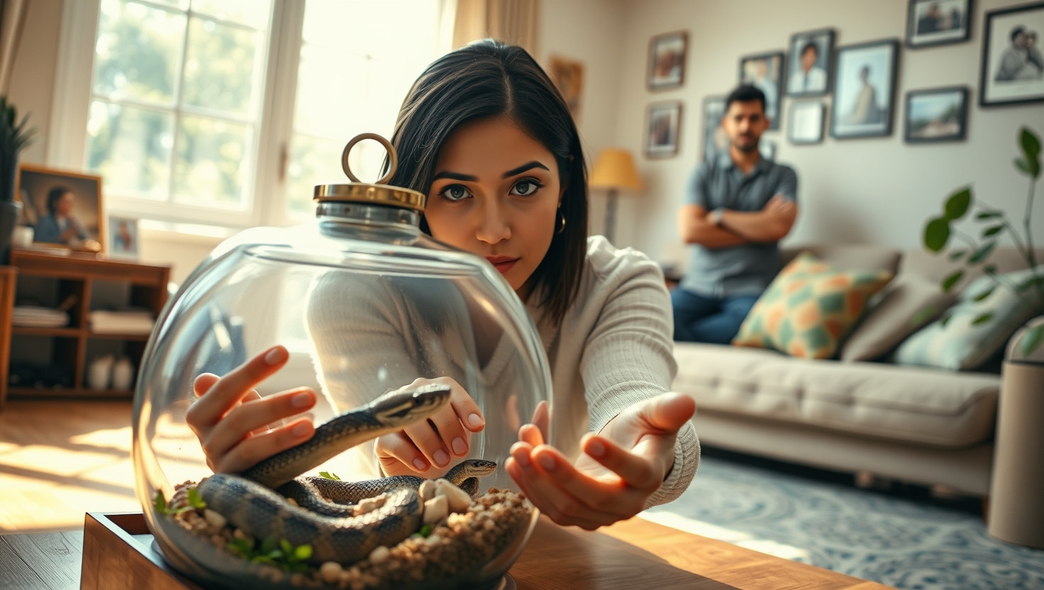 Refusing to Ditch Family Snake for New Partner: AITA?