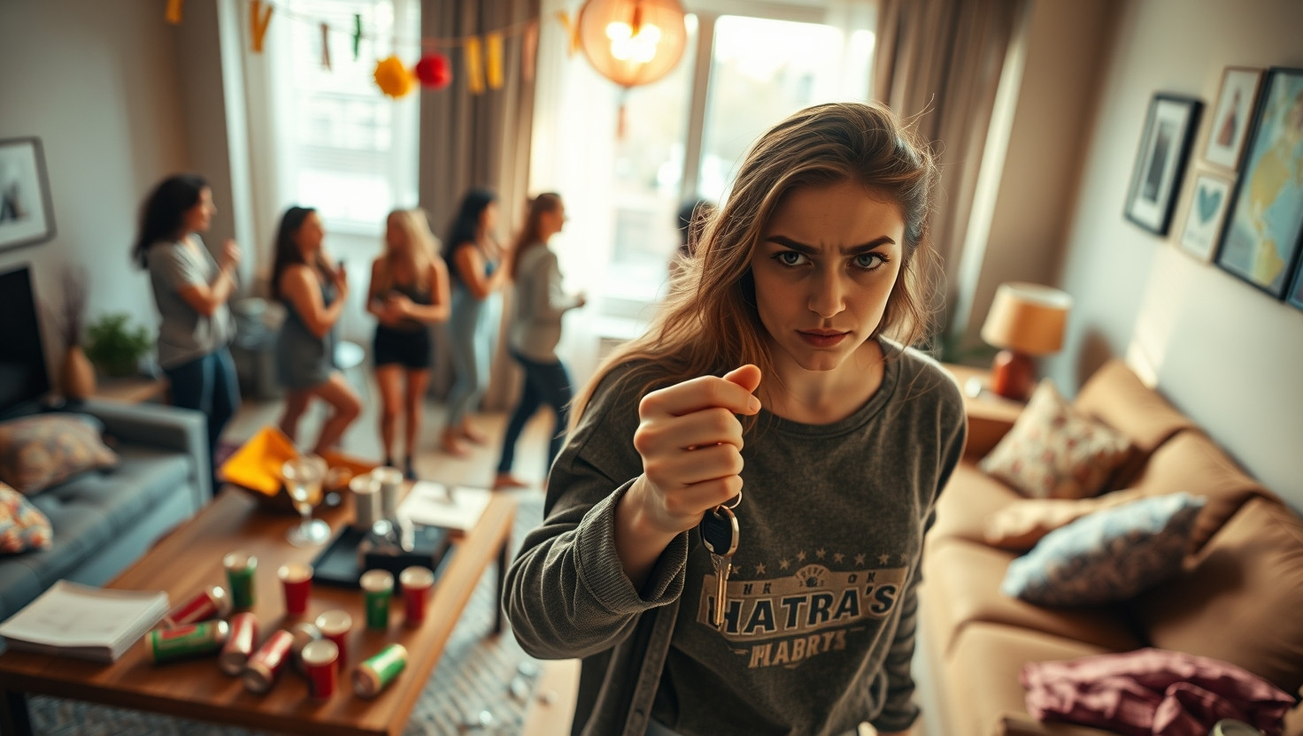 Roommate throws party without permission, am I wrong for refusing rent split?